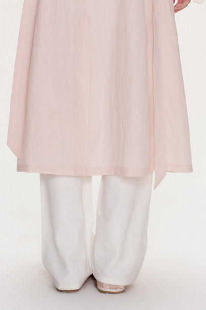 Large Lapel Tie Trench Coat