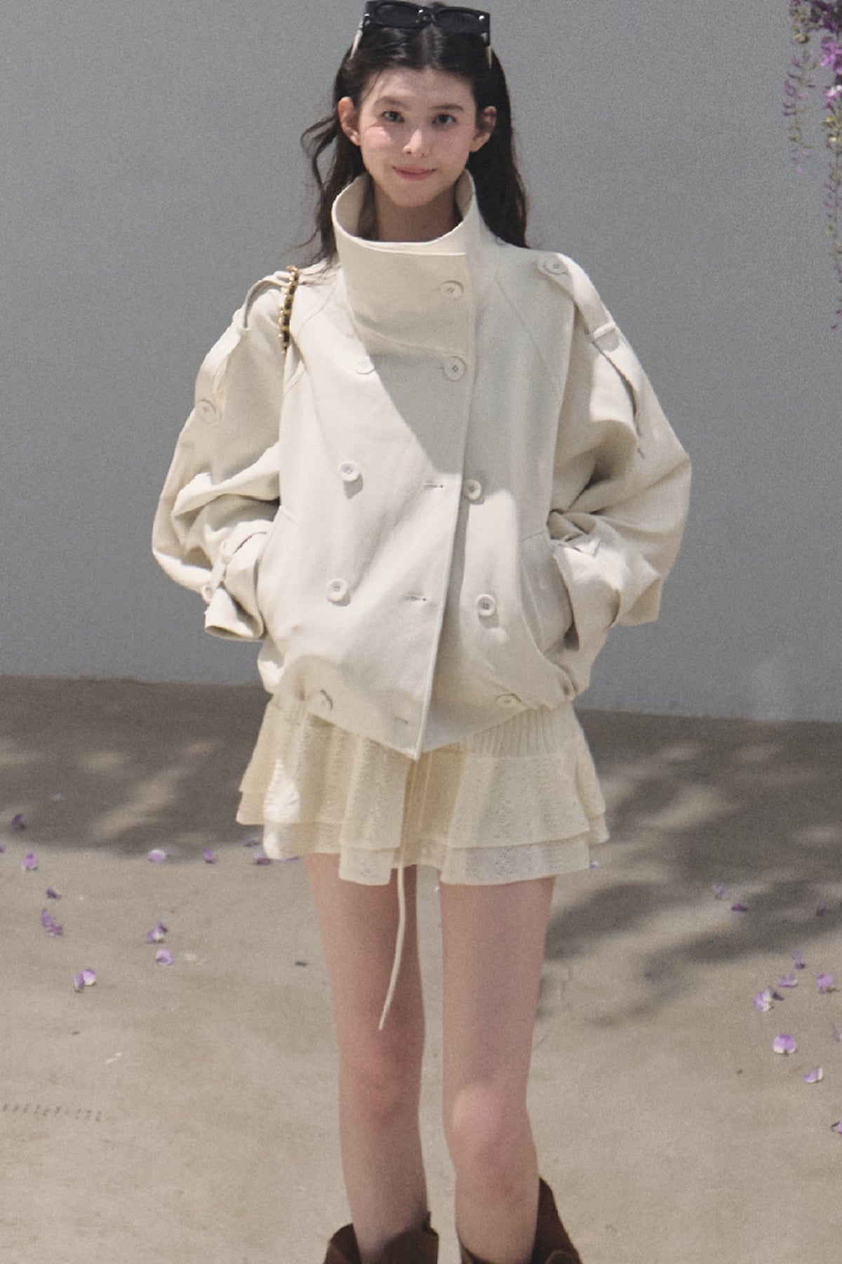 Knight-Style Oil-Waxed Leather Trench Jacket