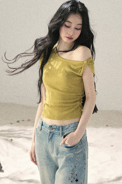 Asymmetrical Twist Summer Top