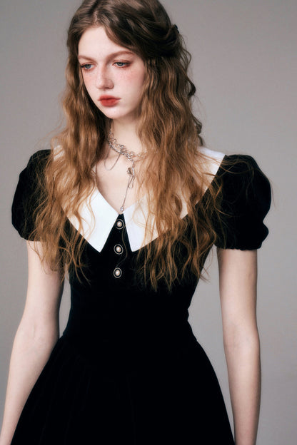 Black Velvet Ballet Dress