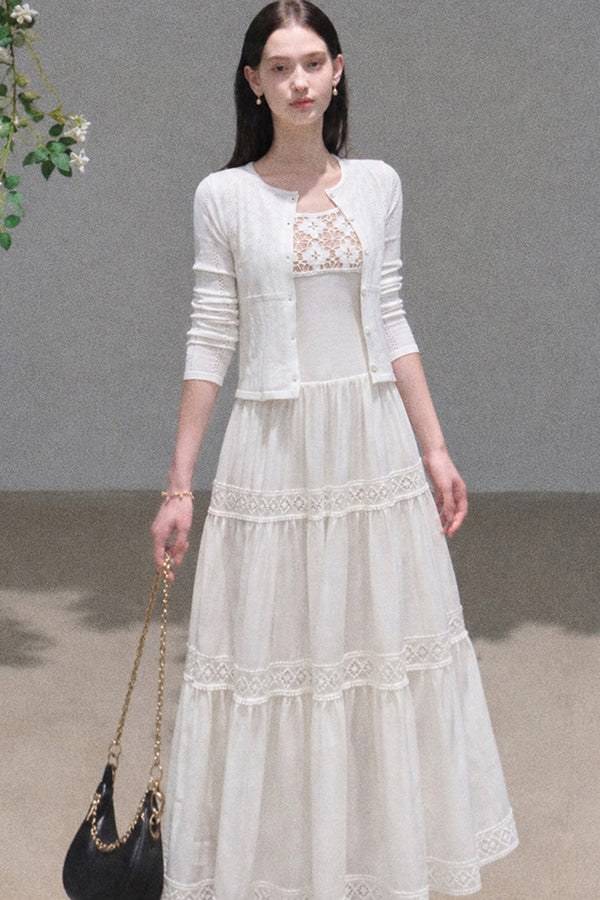 Knit Dress and Cardigan Set