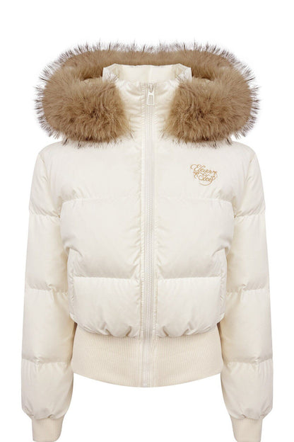 White Down Jacket and Pants Set-Up