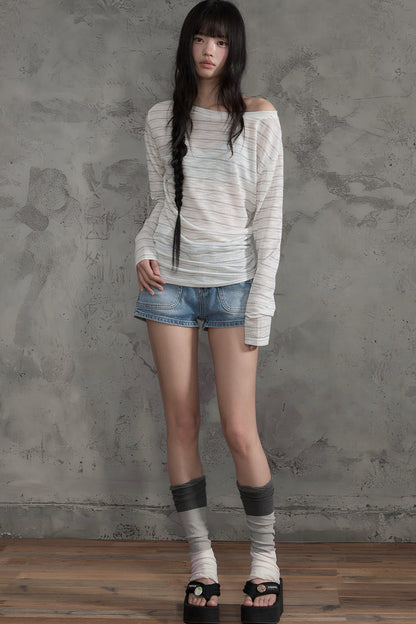 Retro Denim Hot Pants