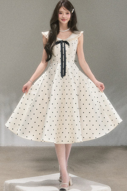 Hepburn Polka Dot Dress