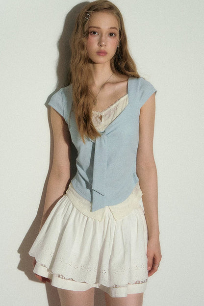 White Lace Summer Skirt