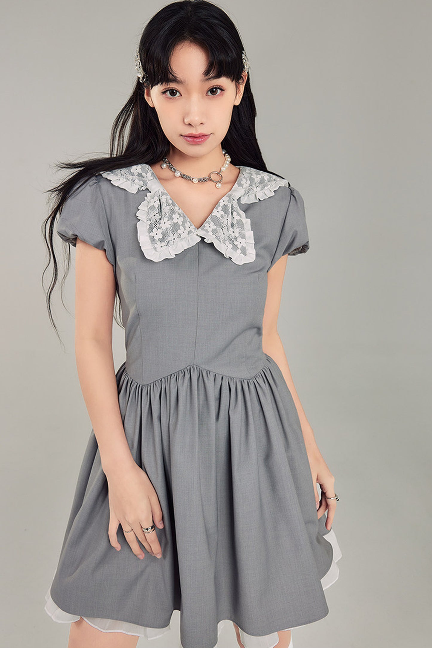 Bowknot Doll Collar Dress