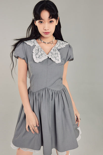 Bowknot Doll Collar Dress