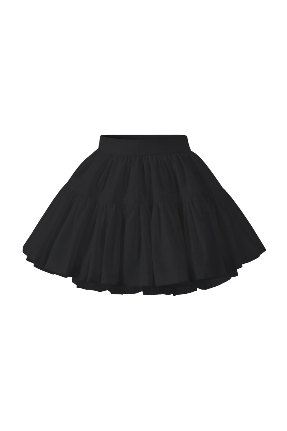 Ballet Style Double-Layer Mesh A-Line Cake Skirt