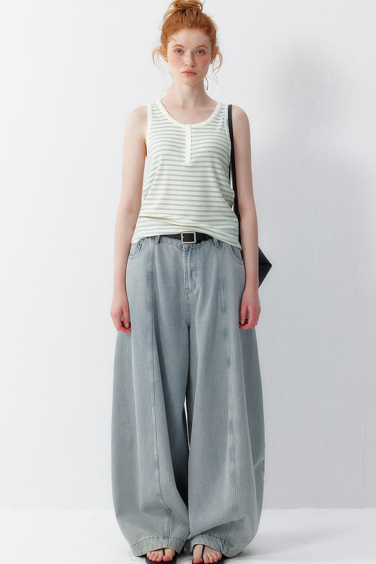 Striped Lyocell Tank Top