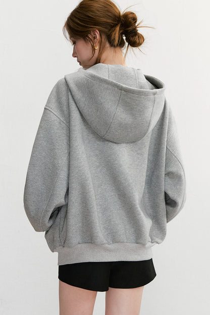 Large Lapel Hooded Cardigan