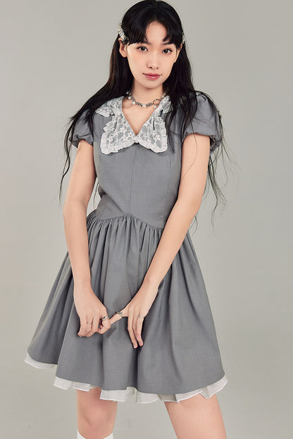 Bowknot Doll Collar Dress