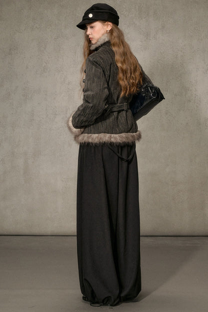 Napoleon Collar Down Jacket