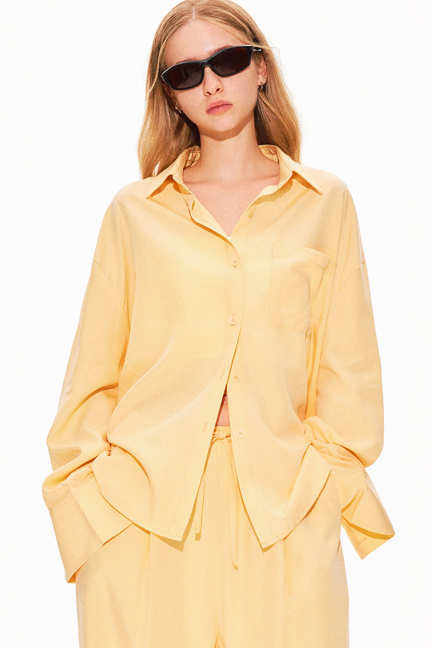 Lyocell Linen Shirt and Shorts Set-Up