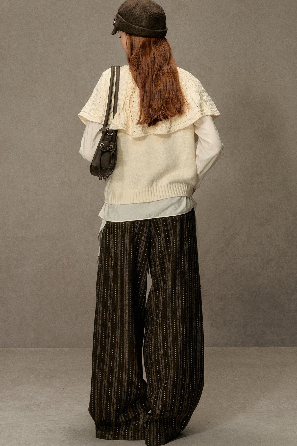 Cable Knit Cape Sweater