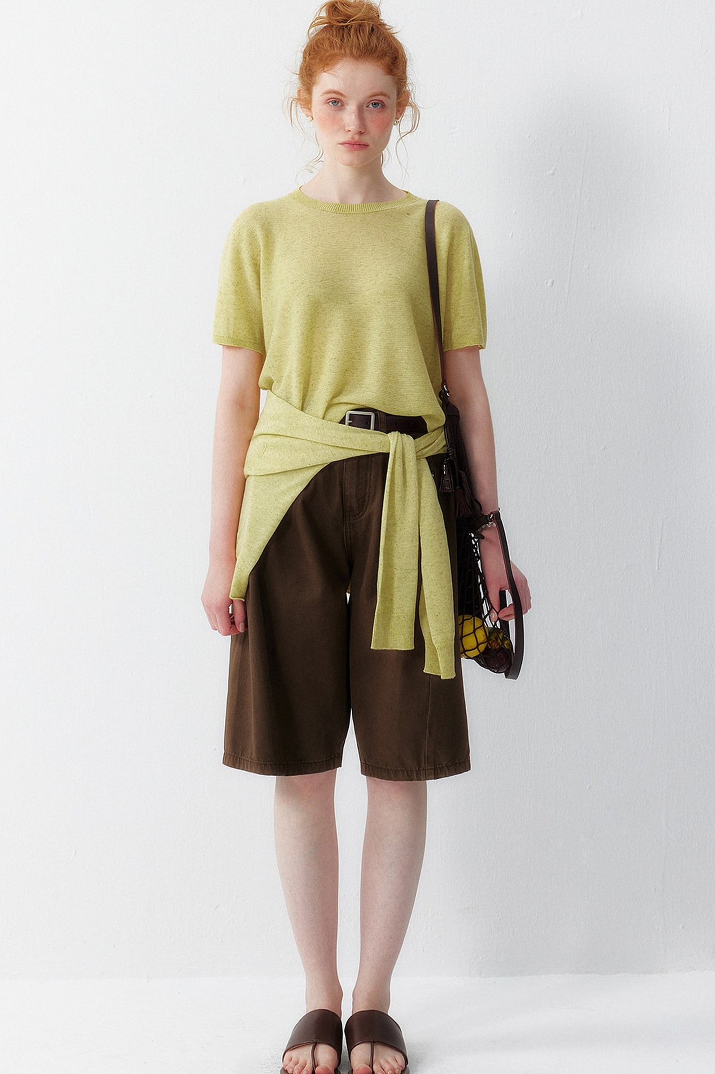 Summer Thin Breathable Knit Cardigan Set-Up