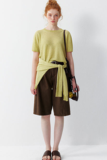 Summer Thin Breathable Knit Cardigan Set-Up