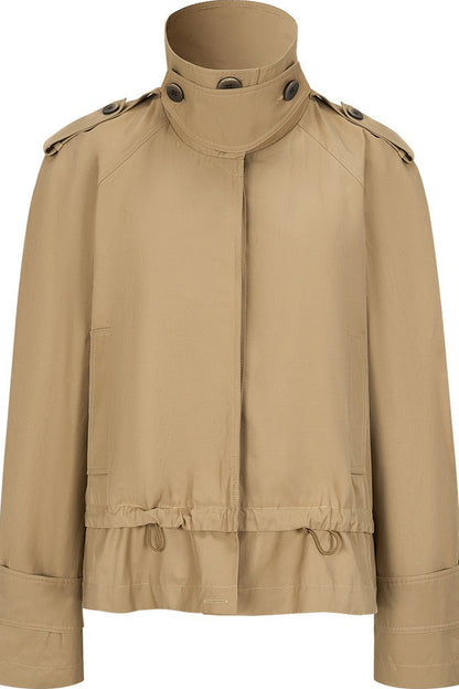 Modern Stand Collar Windbreaker Jacket