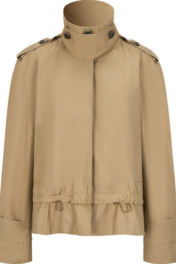 Modern Stand Collar Windbreaker Jacket