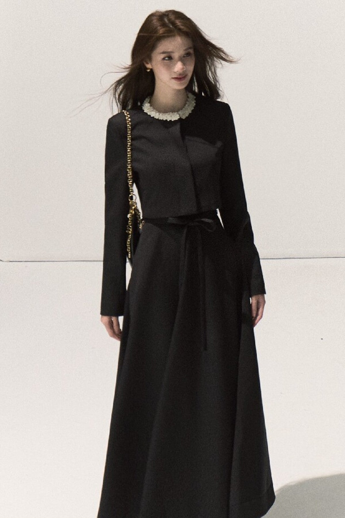 Ensemble veste courte et jupe trapèze