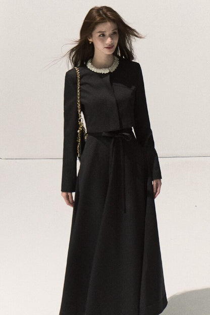 Ensemble veste courte et jupe trapèze