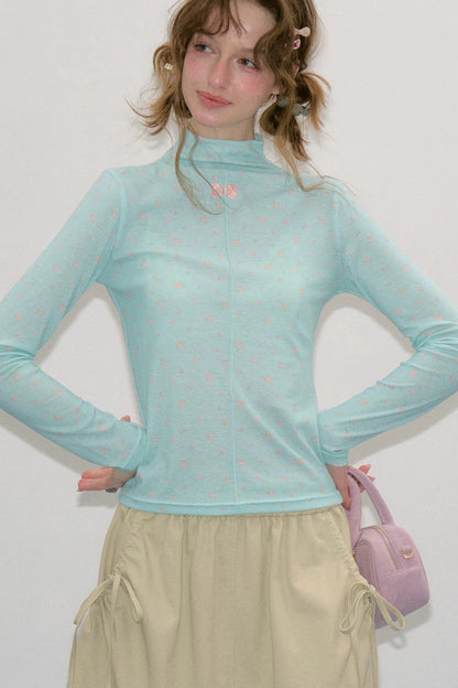 Broken Rose Knit Top