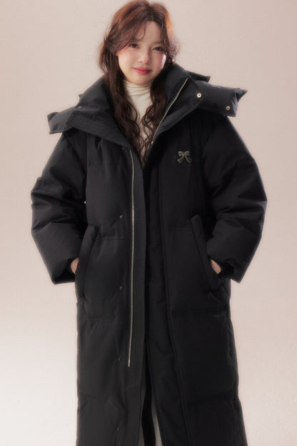 Long 90 White Goose Down Coat