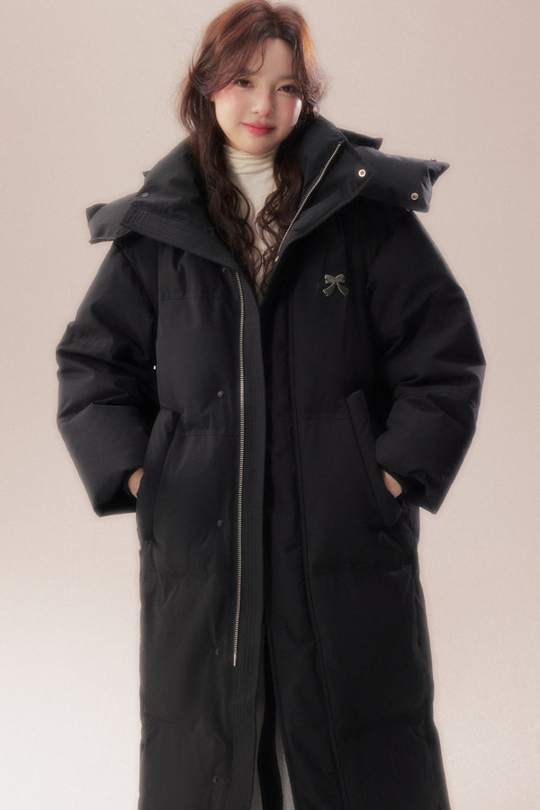 Long 90 White Goose Down Coat