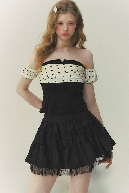 Blusa stile sud francese con spalle scoperte
