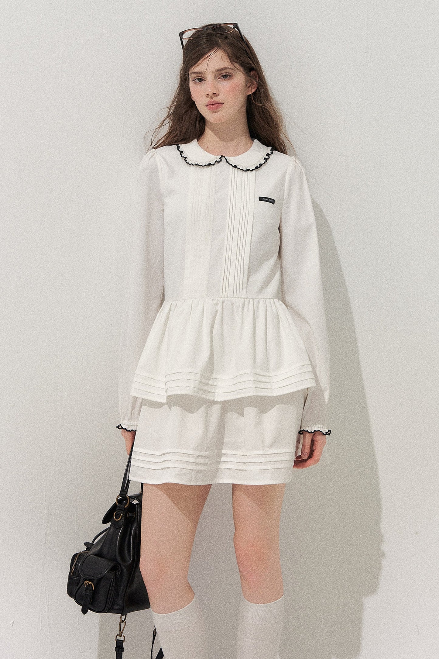 Tuck Pleated Cake Dress