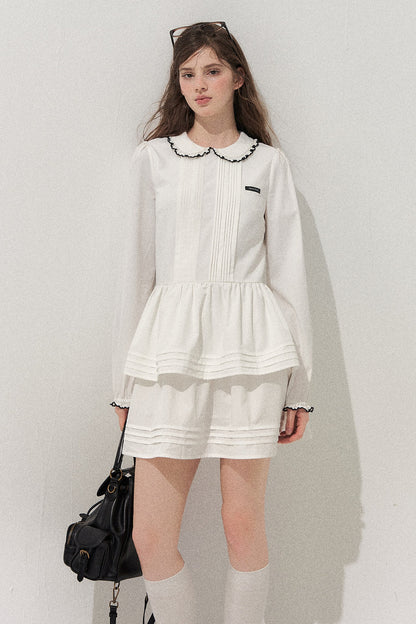 Tuck Pleated Cake Dress