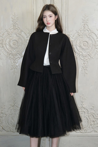 White Doll Collar Shirt