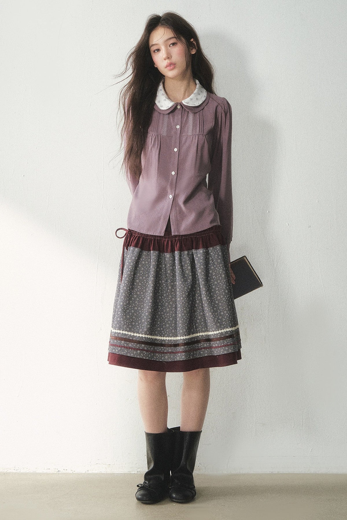 Lyocell Doll Collar Blouse