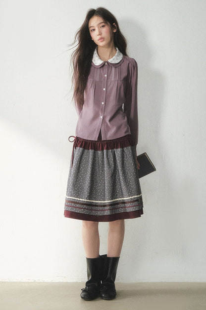Lyocell Doll Collar Blouse