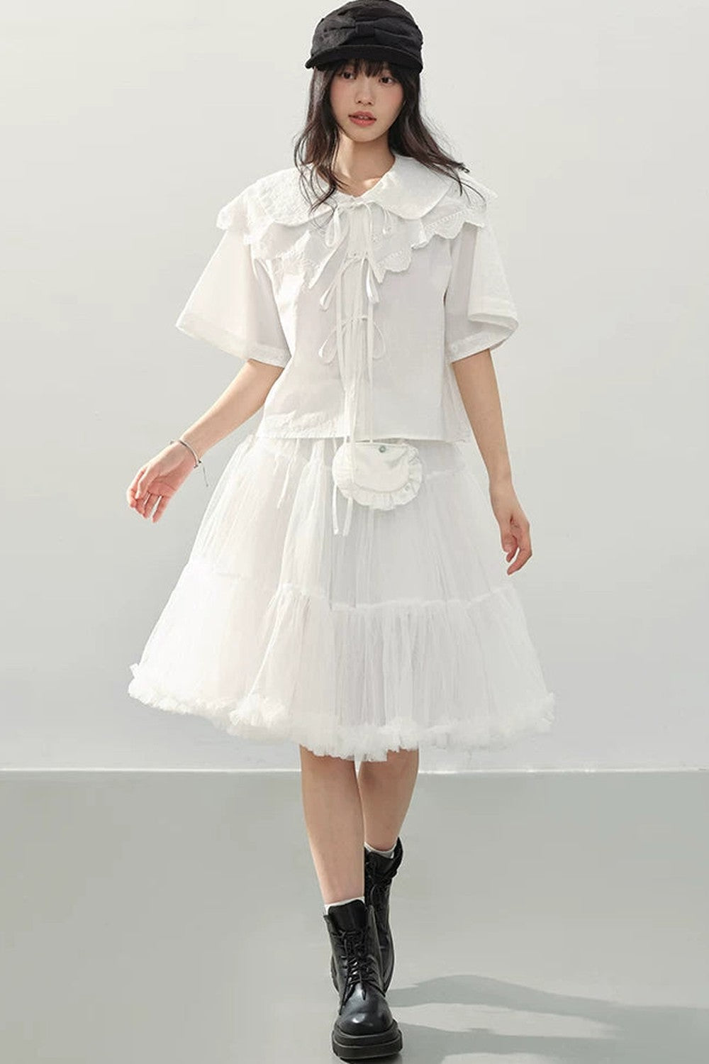 White Tulle A-Line Fairy Skirt