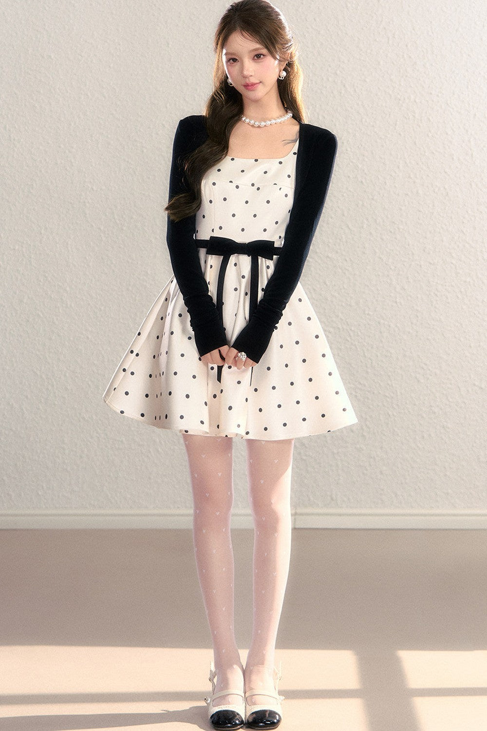 Abito francese a pois stile Miu
