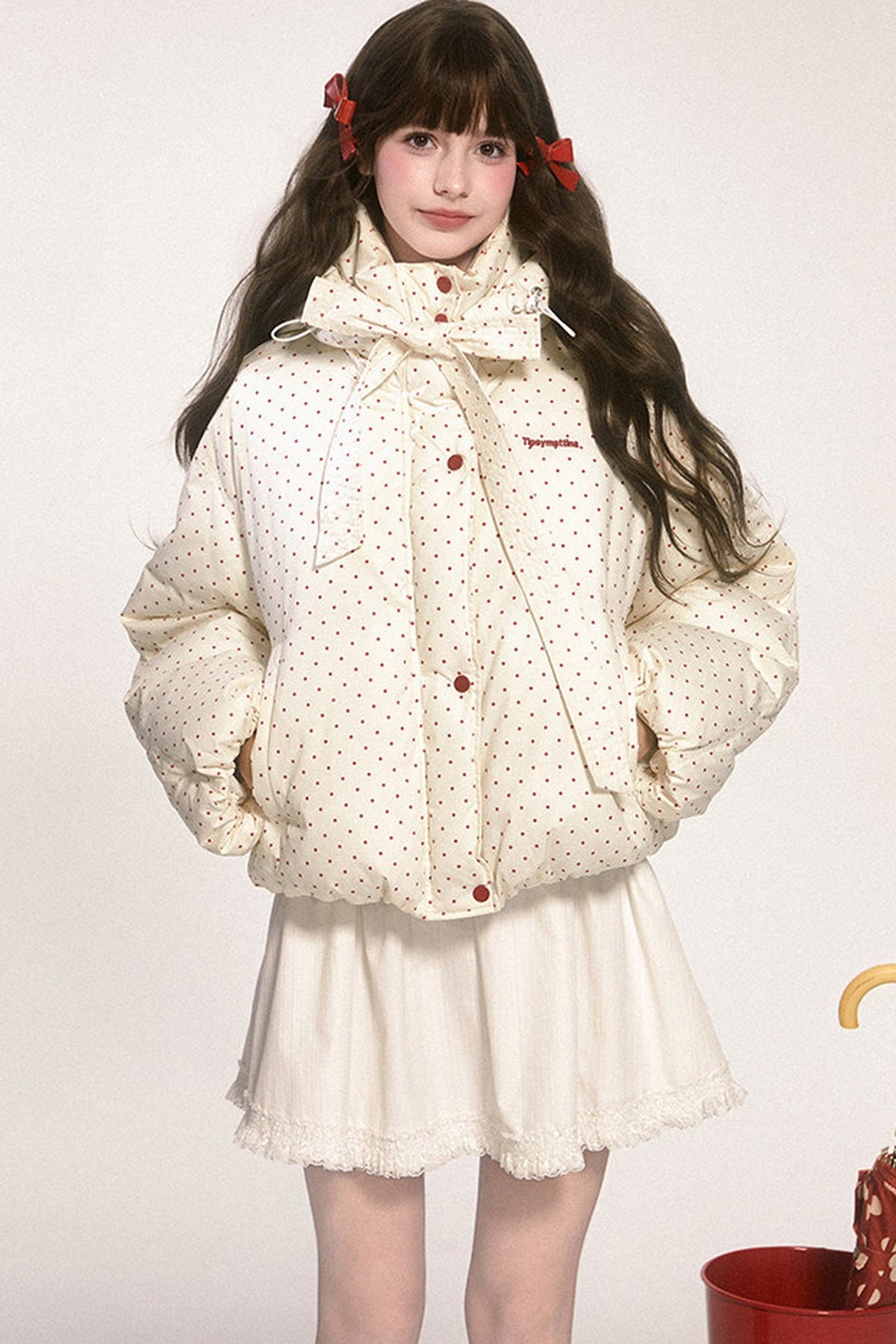 Two-Tone Short Puffer Jacket