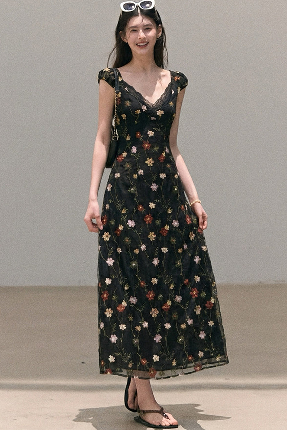 Lyocell Floral Slip Dress