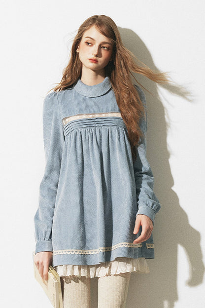Haze Blue Babydoll Dress