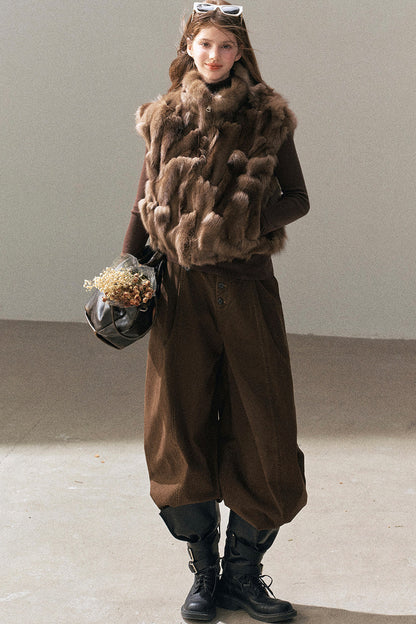 Real Fox Fur Vest