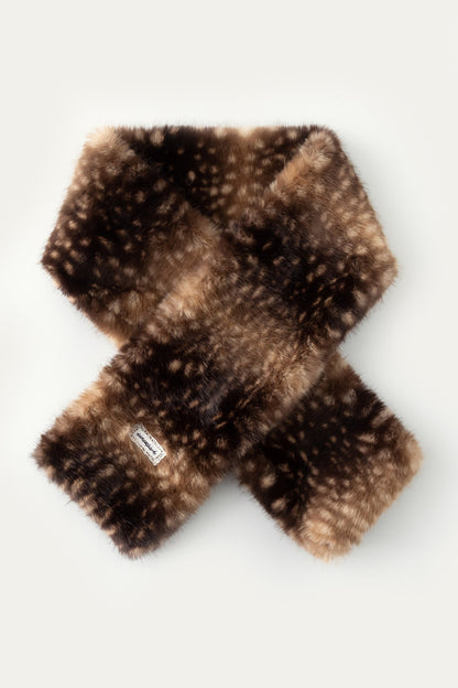 Fluffy Bambi Deer Faux Fur Scarf