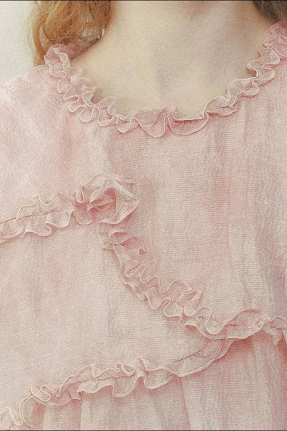 Pink Mist Layered Dress