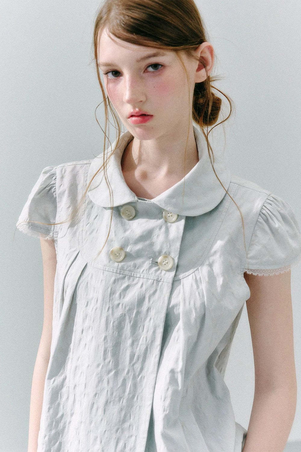 Cotton Polka Dot Doll Top