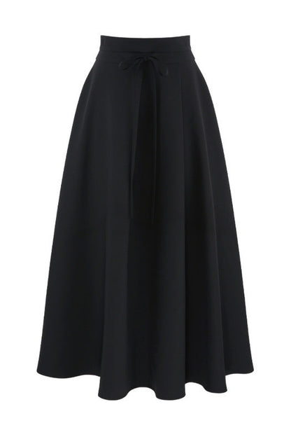 Black Collar Top and Long Skirt Set-Up