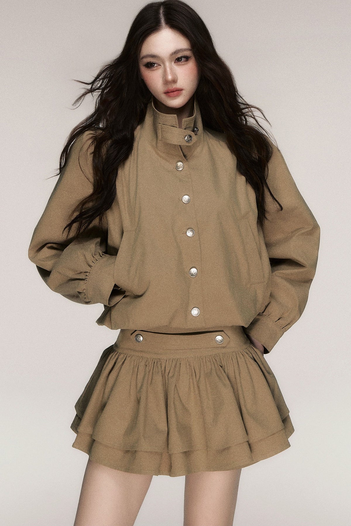 French Napoleon Style Short Jacket and Skirt Set-Up