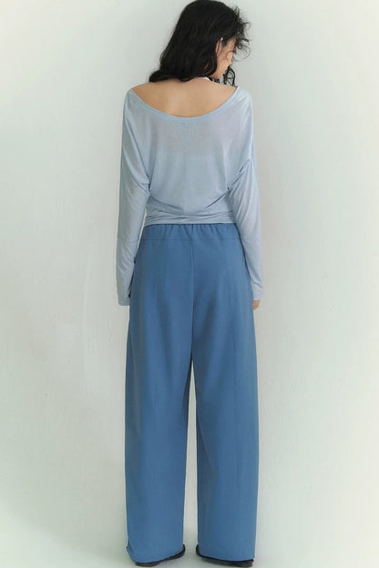 Light Oxygen Wide-Leg Scimitar Pants