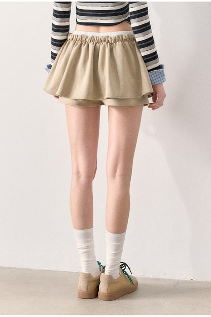Khaki Suede Jacket and Tutu Skirt Set-Up