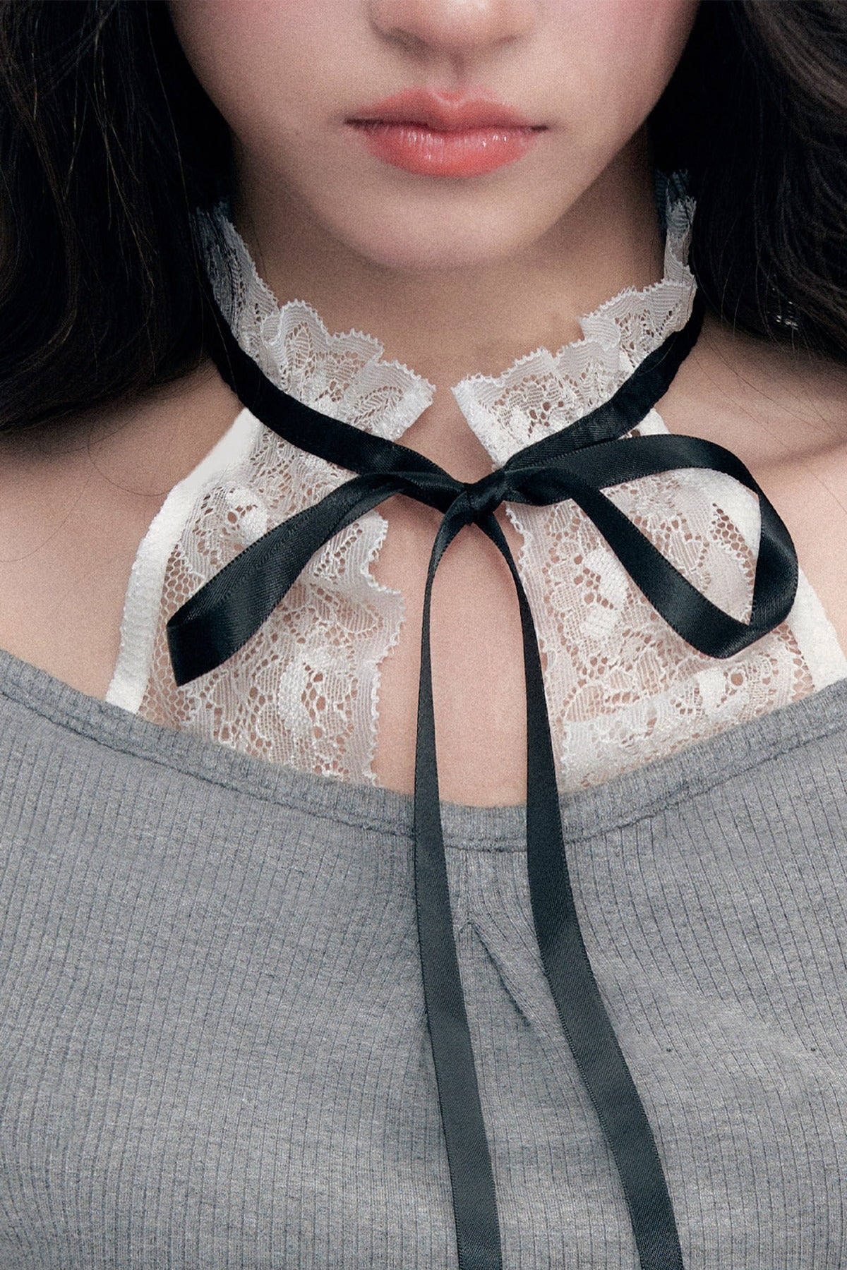 Lace Halter Layered-Look Top