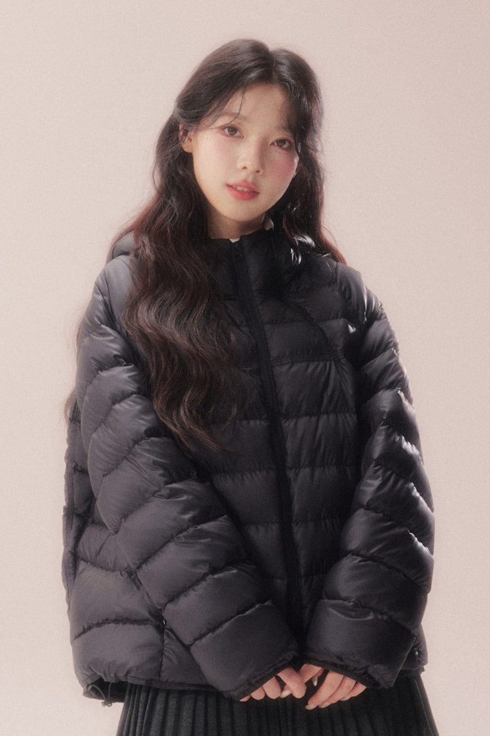 Silhouette Zipper Down Jacket