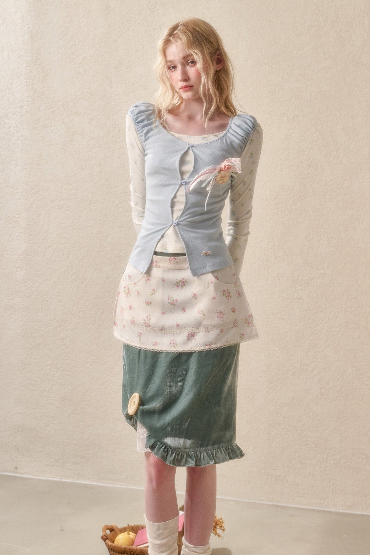 Two-Piece Knit Cardigan Set