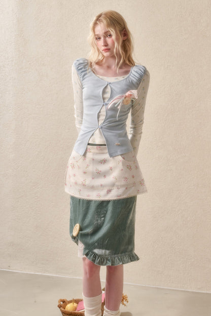 Two-Piece Knit Cardigan Set